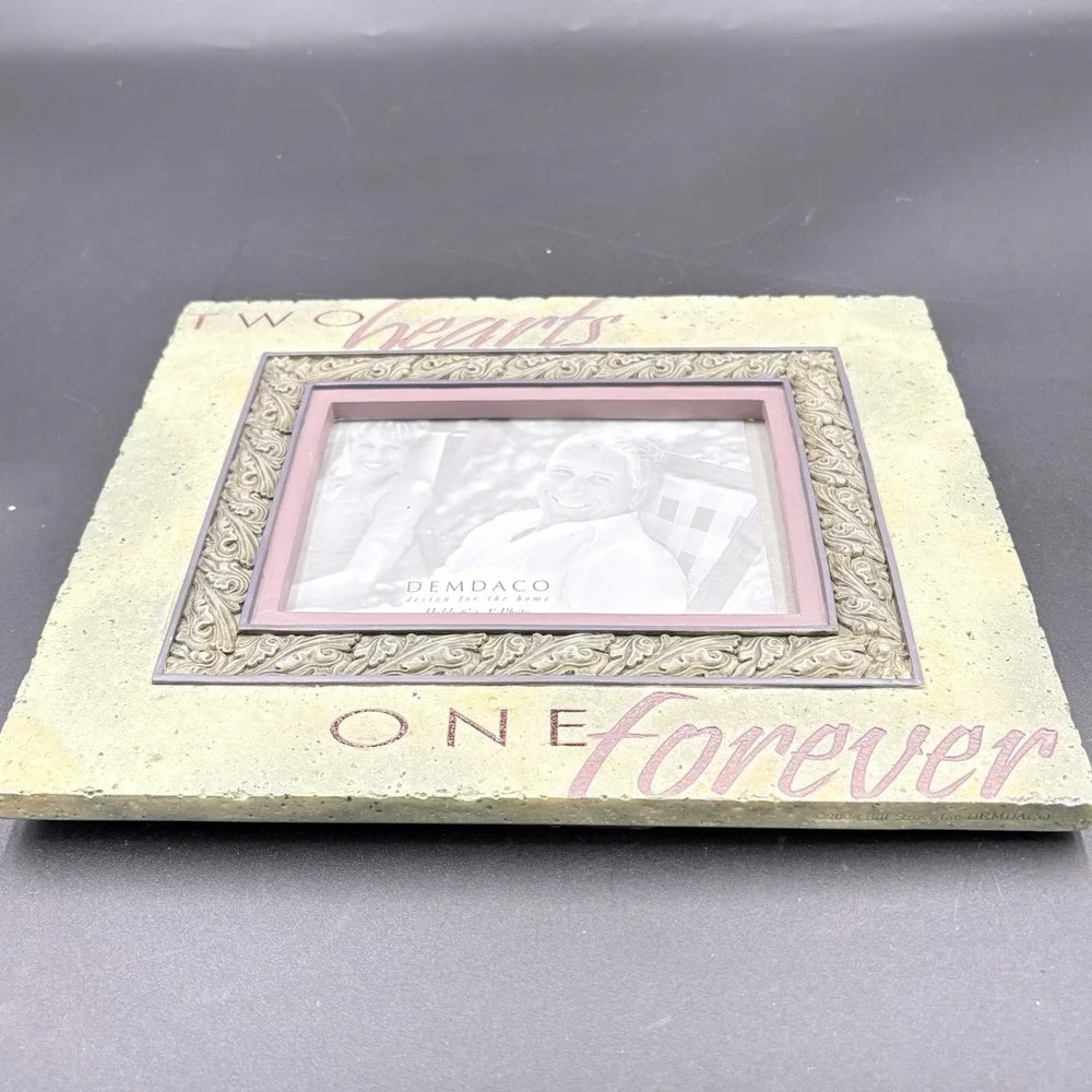 Horizontal, 4x6 Photo‎ Frame Sage (Two Hearts One Forever)  Love Anniversary